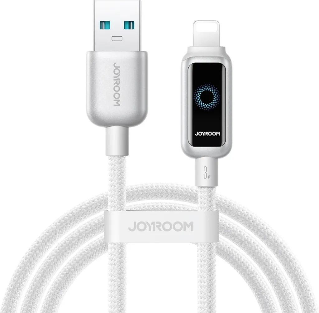 Kabllo USB Joyroom S-CL020A, USB A në Lightning, 3A, 1.2m, e bardhë - 1