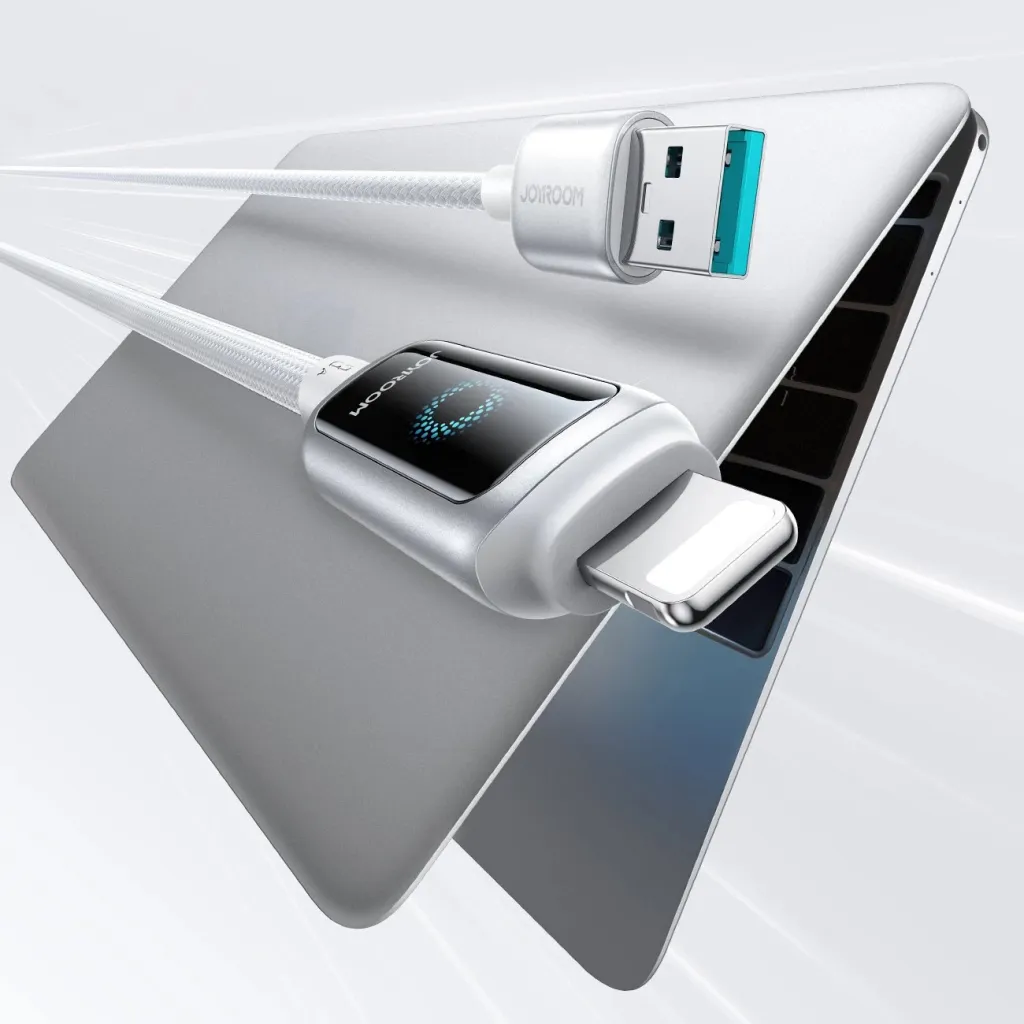 Kabllo USB Joyroom S-CL020A, USB A në Lightning, 3A, 1.2m, e bardhë - 2