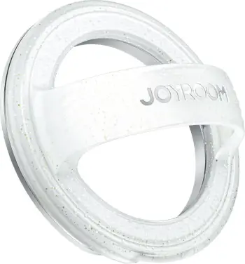 Mbajtës magnetik me unazë, Joyroom JR-ZS500, për MagSafe, kënd rregullues 180°, për telefona 4.7-7.0", alumin + silikon, i bardhë