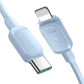 Kabllo Joyroom Multi-Color Series A14, USB-C në Lightning, 1.2m, 20W, Kaltër