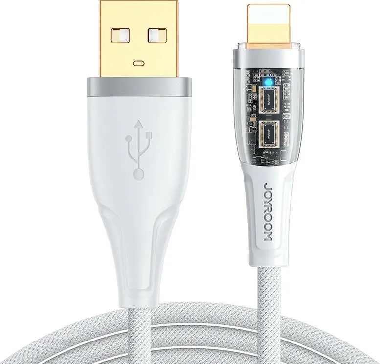 Kabllo USB Joyroom USB C në Lightning JYR571, 1.2 m, 2.4A, e bardhë - 1