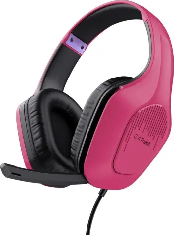 Kufje Trust Gaming GXT 415P, rozë