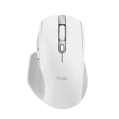 Maus Trust Ozaa+, RF Wireless + Bluetooth, 3200 DPI, i bardhë - 1
