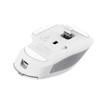Maus Trust Ozaa+, RF Wireless + Bluetooth, 3200 DPI, i bardhë - 7