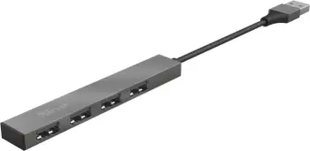 USB Hub Halyx Aluminium, 4 porte, e zezë