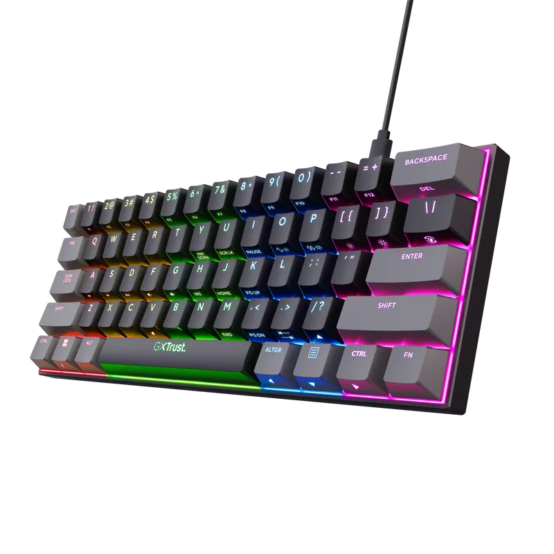 Tastierë TrustGaming GXT 867 Acira, e zezë - 1