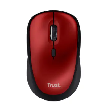 Maus Trust YVI+, 1 600 DPI, i kuq / i zi