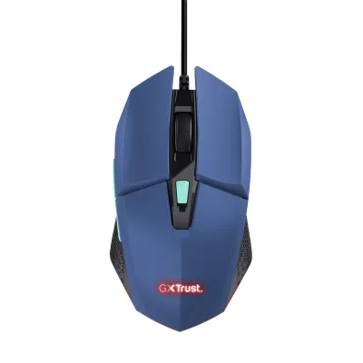 Maus TRUST GXT 109 FELOX, 400 DPI, USB, i kaltër - 1