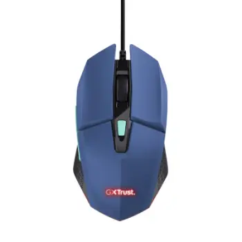 Maus TRUST GXT 109 FELOX, 400 DPI, USB, i kaltër