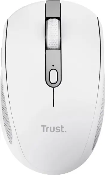 Maus Trust Ozaa, wireless, USB, i bardhë