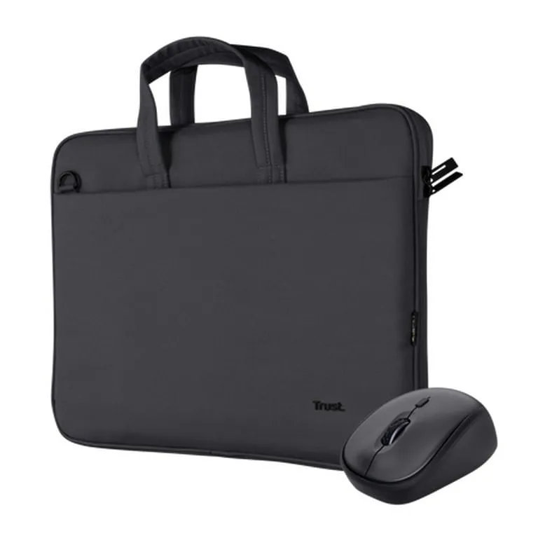 Set çantë dhe maus Trust Bologna, 16”, i zi - 1