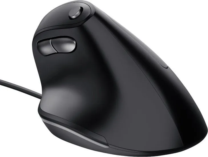 Maus Trust Ergo, me kabllo, USB, i zi - 1