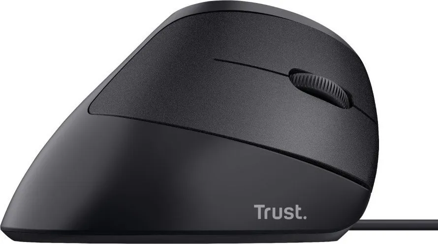 Maus Trust Ergo, me kabllo, USB, i zi - 4