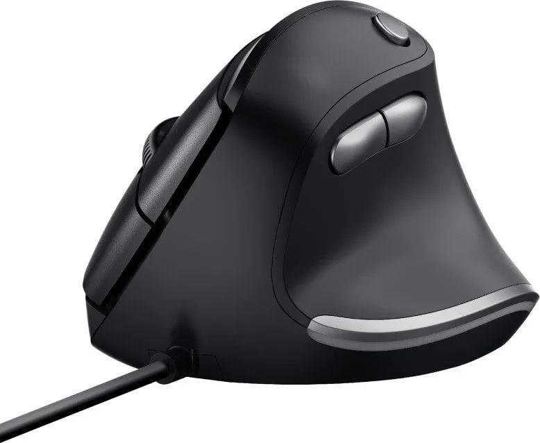 Maus Trust Ergo, me kabllo, USB, i zi - 5