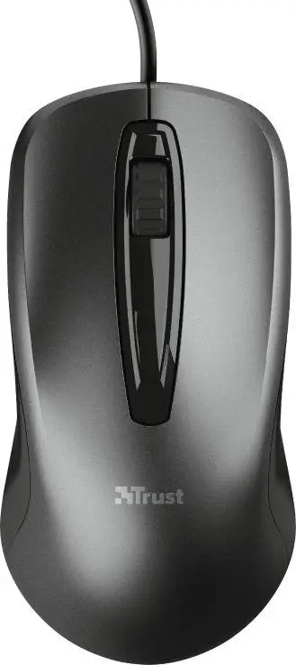 Maus Trust Carve, me kabllo, USB, i zi