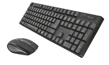 Set tastierë dhe maus Trust Ximo, wireless, i zi