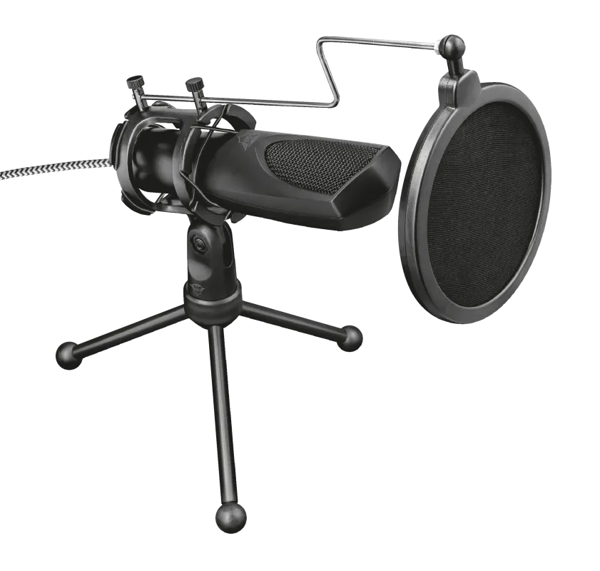 Mikrofon gaming Trust Mantis gxt 232, me tripod, streaming 1.5m, i zi - 1