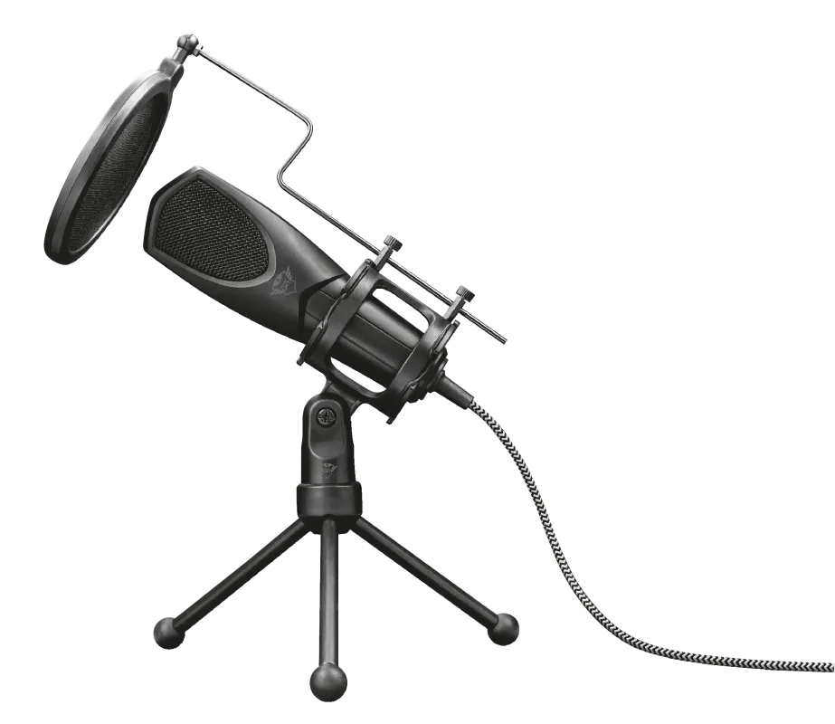Mikrofon gaming Trust Mantis gxt 232, me tripod, streaming 1.5m, i zi - 2