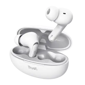Kufje pa kabllo Trust Yavi / True Wireless / Bluetooth – Bardhë