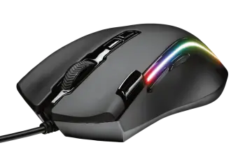 Maus Gaming Trust GXT188 Laban / 100-15.000 DPI / 125-1000Hz / 300 IPS / USB 2.0 / 1.8m / RGB / I zi