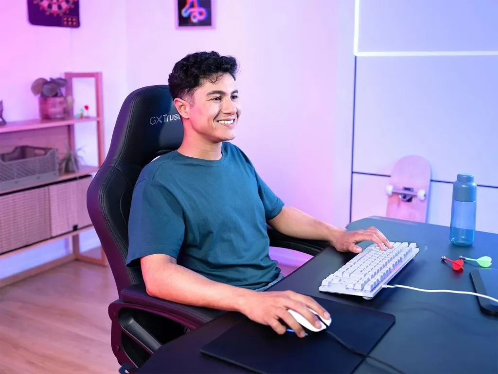 Tastierë gaming Trust GXT 833W Thado, USB, QWERTY, Anglisht, e bardhë - 5