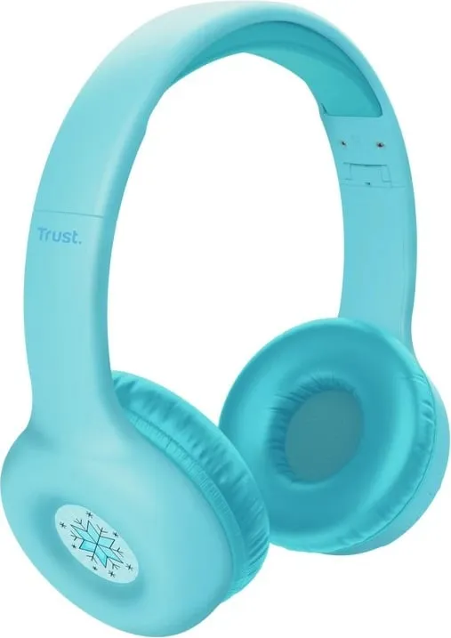 Kufje Trust Nouna, me ose pa kabllo, Bluetooth, USB Type-C, Kaltër - 2