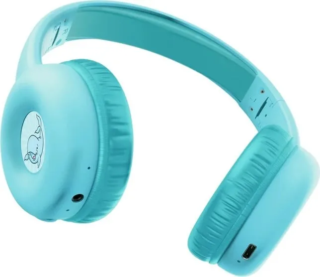 Kufje Trust Nouna, me ose pa kabllo, Bluetooth, USB Type-C, Kaltër - 3