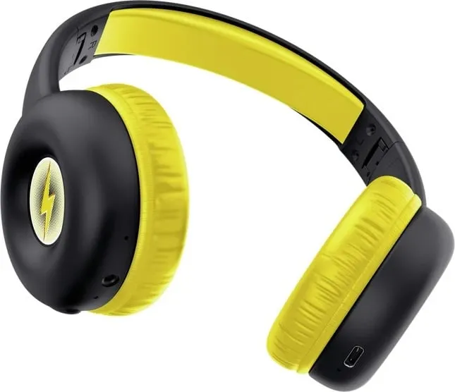 Kufje Trust Nouna, me Bluetooth & USB Type-C, për thirrje/muzikë, e zezë/verdhe - 3