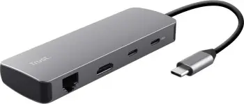 Hub USB Type-C Trust 25672, 8 porta, Gri