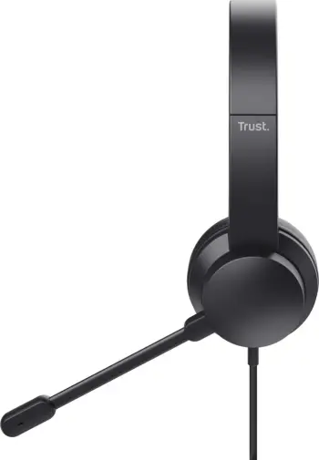 Kufje me mikrofon Trust HS-150, me kabllo, për zyrë/call center, e zezë