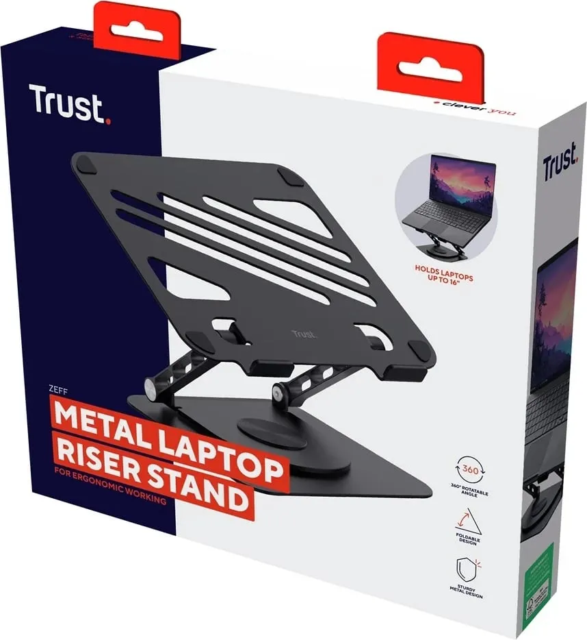 Mbajtës laptopi Trust Zeff, 16", i zi - 8