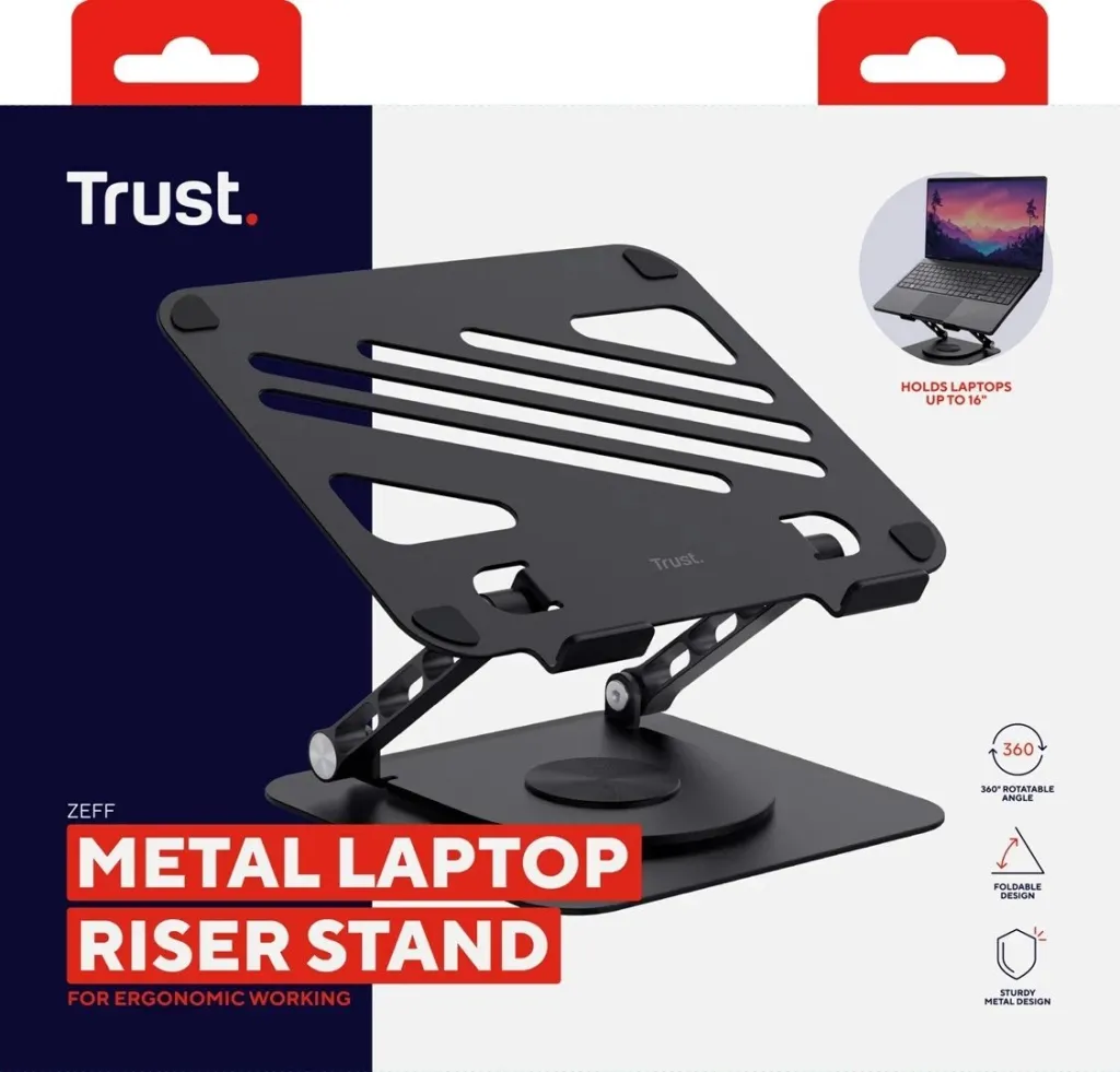 Mbajtës laptopi Trust Zeff, 16", i zi - 9