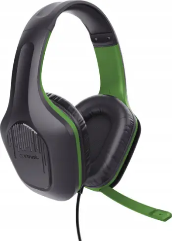 Kufje gaming Trust GXT 415X Zirox, me kabllo, driverë 50 mm, të zeza me jeshile