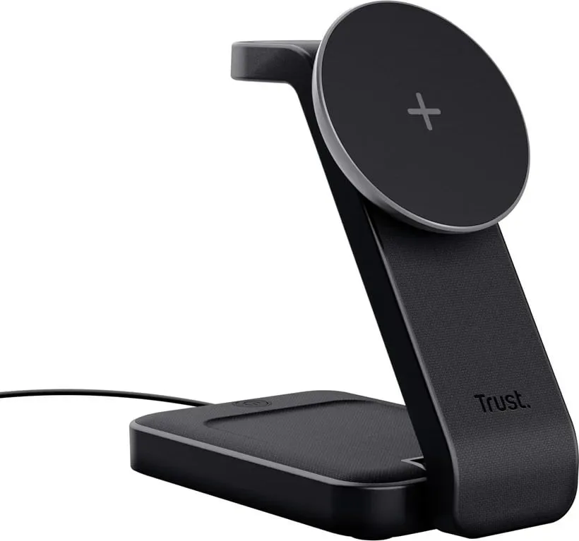 Karikues wireless Trust Viro, për kufje, celular, smartwatch, i zi - 1