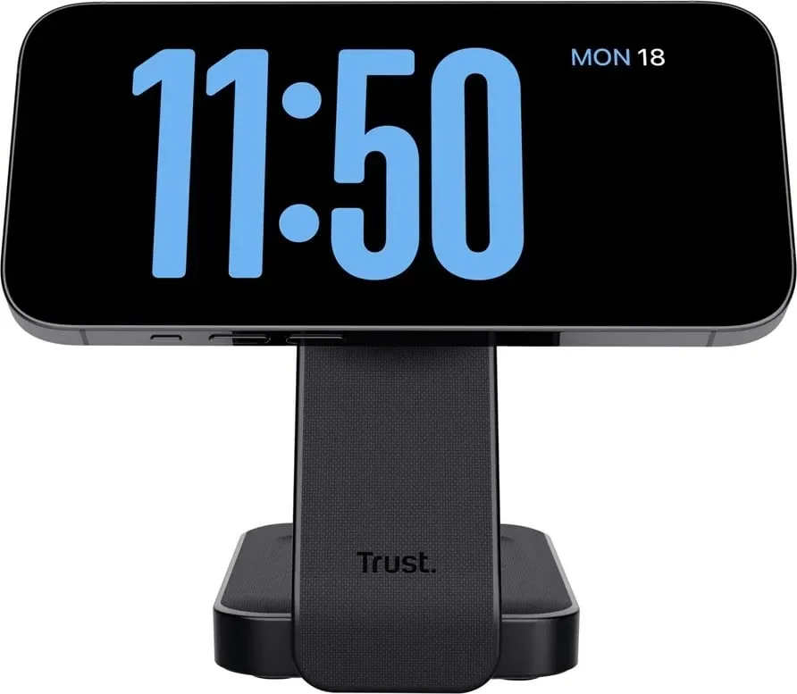 Karikues wireless Trust Viro, për kufje, celular, smartwatch, i zi - 6