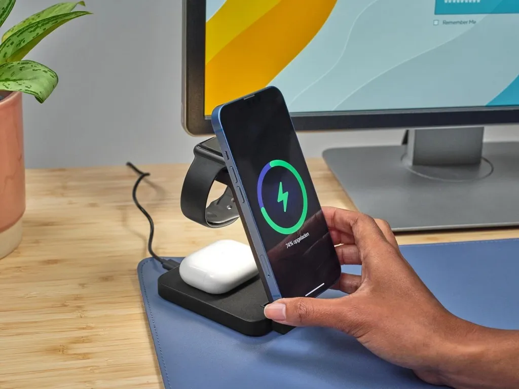 Karikues wireless Trust Viro, për kufje, celular, smartwatch, i zi - 10