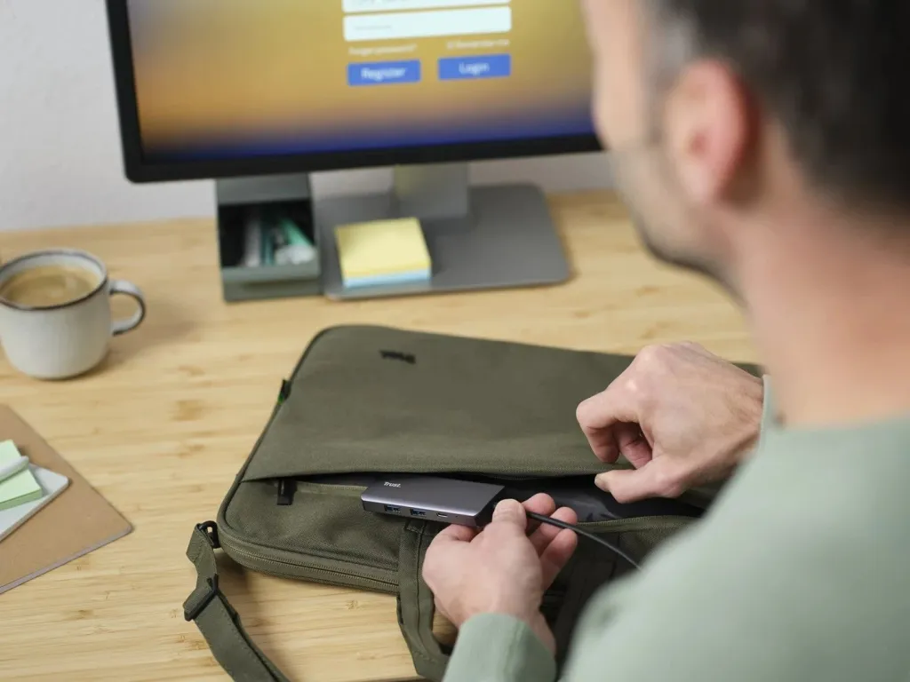 Adapter USB Type-C Trust Dalyx, 1000 Mbit/s, Argjendtë - 7