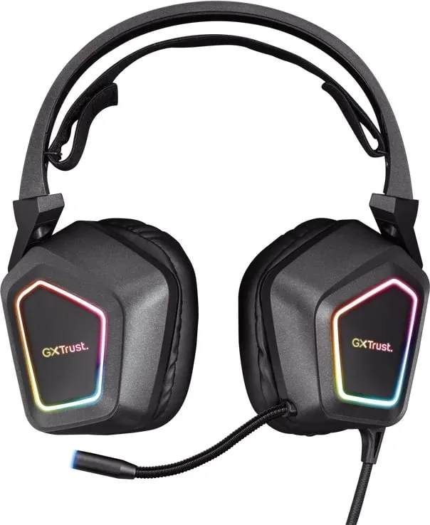 Kufje Gaming Trust GXT 450 Blizz 7.1, RGB, USB, të zeza - 1