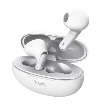 Kufje Trust Yavi, TWS, Bluetooth, in-ear, të bardha