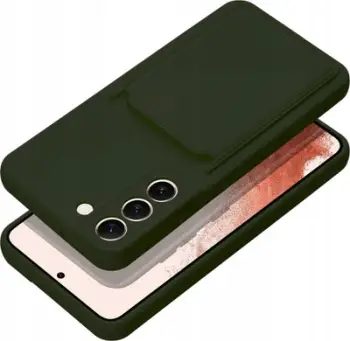 Set mbrojtës OEM Card Case për Samsung A14 5G 4G, silikoni, xham mbrojtës, jeshil