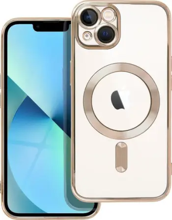 Këllëf telefoni OEM Electro me MagSafe për iPhone 13, mbrojtës, ari