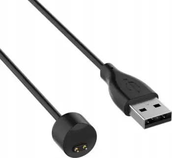 Karikues USB OEM për Xiaomi Mi Band 5 6 7, kabllo magnetike 100cm, i zi