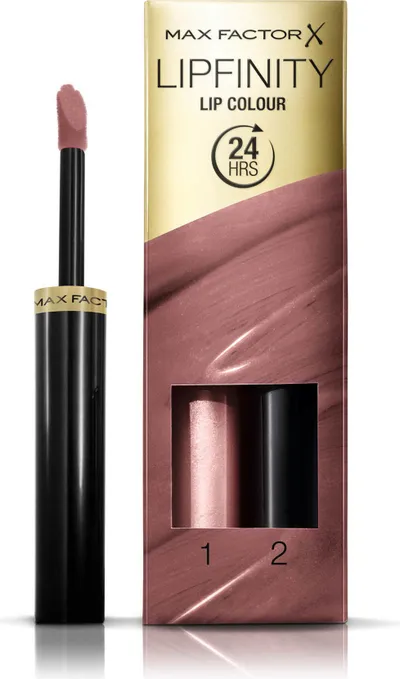 Buzëkuq për femra Max Factor Lipfinity Lip Colour Dual-Phase Long-Lasting Liquid Lipstick 016 Glowing, 4g - 1