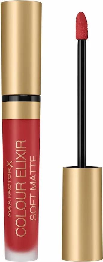 Buzëkuq i lëngshëm për femra Max Factor Colour Elixir Soft Matte 030 Crushed Ruby, 4ml - 1