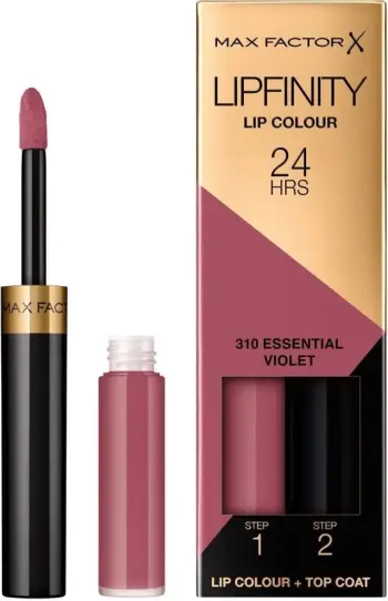 Ruž buzësh Max Factor Lipfinity 24HRS, 4.2g, nuanca 310 Essential Violet