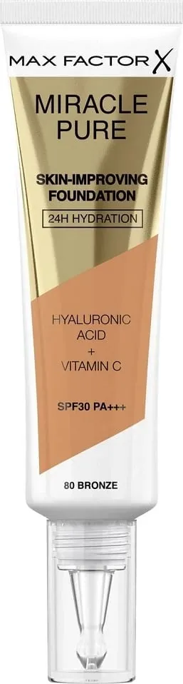Fondatinë Max Factor Miracle Pure SPF30 PA+++ 80 Bronze 30ml - 1