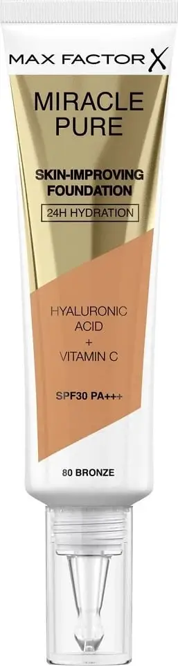 Fondatinë Max Factor Miracle Pure SPF30 PA+++ 80 Bronze 30ml