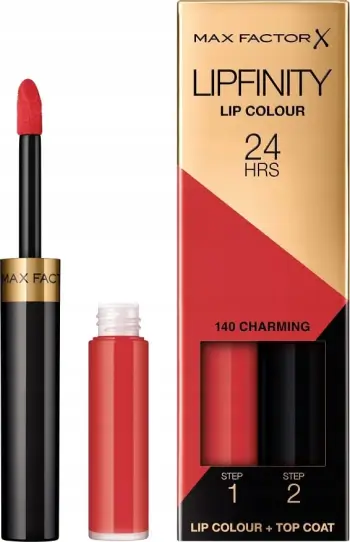 Buzëkuq i lëngshëm Max Factor Lipfinity Lip Colour për femra 140 Charming, 4g