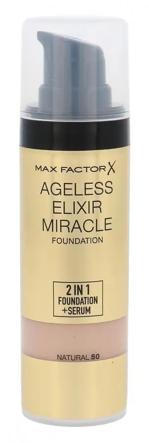 Krem pudër Max Factor Ageless Elixir Miracle 2in1, Natural 50, 30 ml