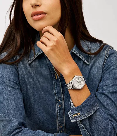 Orë për femra Fossil Brynn BQ3992, e argjendtë - 2